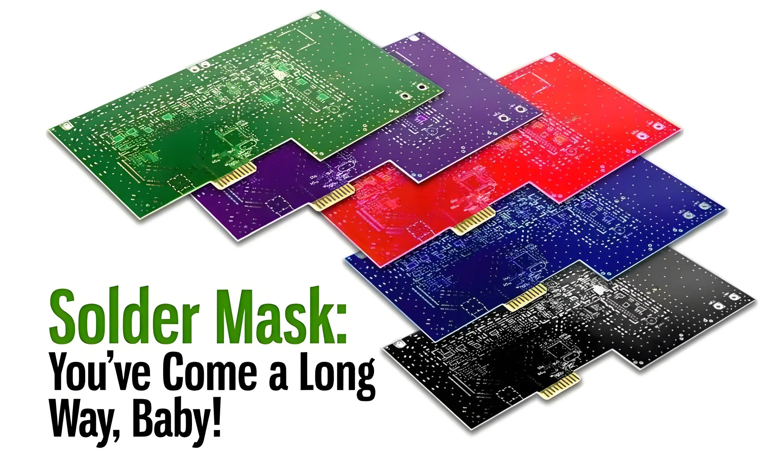 PCB solder mask color.