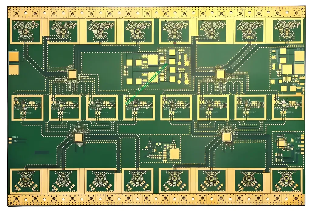 8 Layer RF PCB Rogers RO4350B + FR4 Hybrid Board