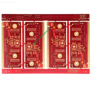 Red solder mask + bonding ​gold finger pcb