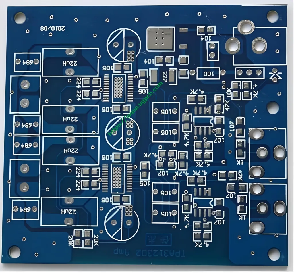 Double sided PCB board for relay protection