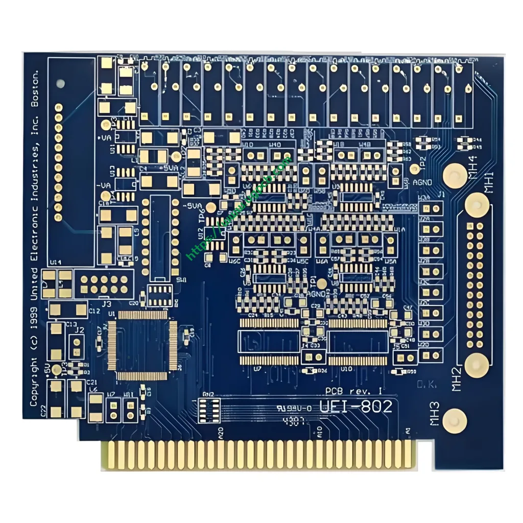 Circuit imprimé à doigt doré double face